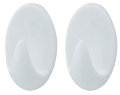 Håndklædekrog oval plast medium 2 stk. - Target
